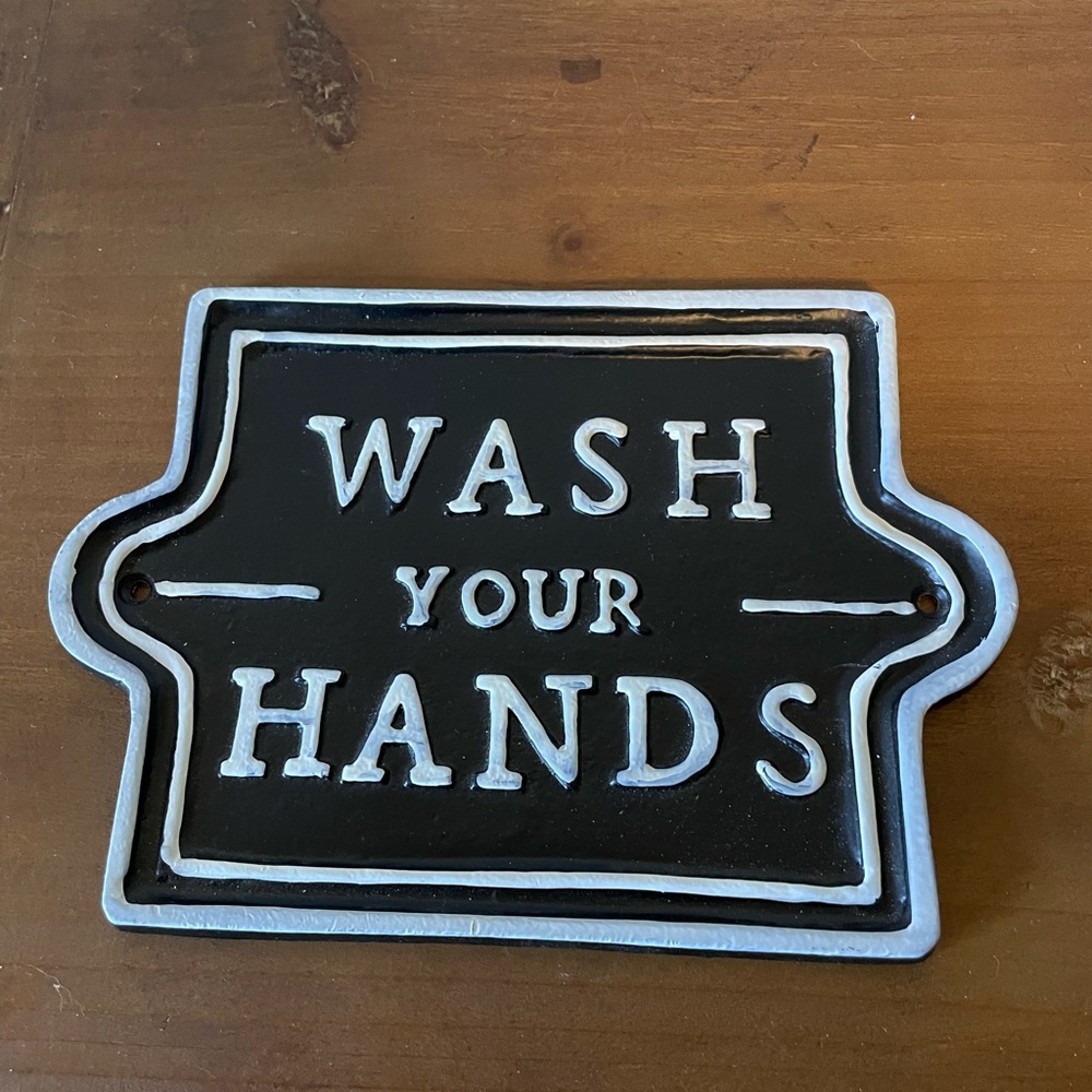Wash your hands sign